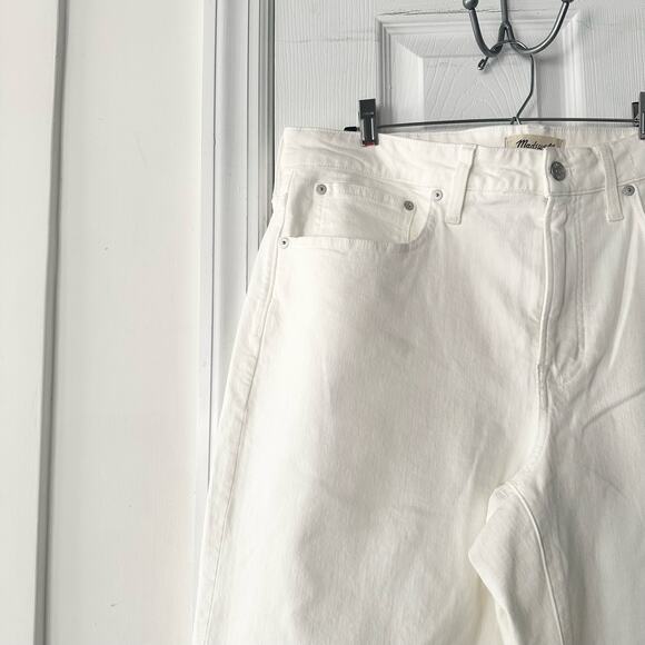 Madewell White The Perfect Vintage Wide Leg Crop Denim Jeans 14W Plus DM1626 - Picture 3 of 15